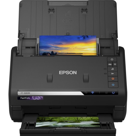 Epson FastFoto FF-680W 216 x 910 - High-Speed Wireless Photo & Document Scanner (B11B237401)